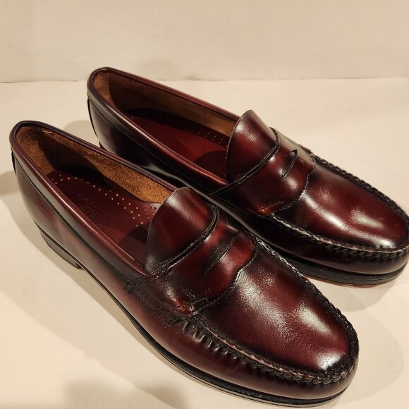 Bass Weejuns Penny Loafer Burgundy Genuine Leather *AS IS* - Picture 1 of 11